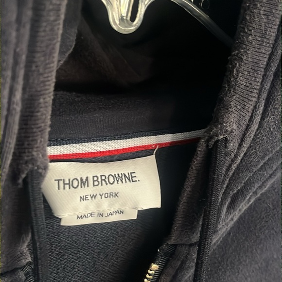 Thom Browne Classic Loop Back Four Bar Full Zip Hoodie - Picture 16 of 17
